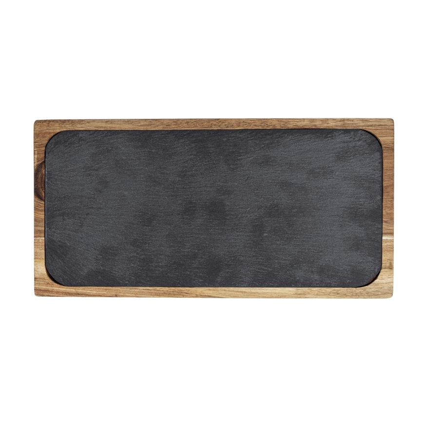 WENKO 55103100 - Snijplank BLACK OUTDOOR KITCHEN 30x15 cm bruin/grijs