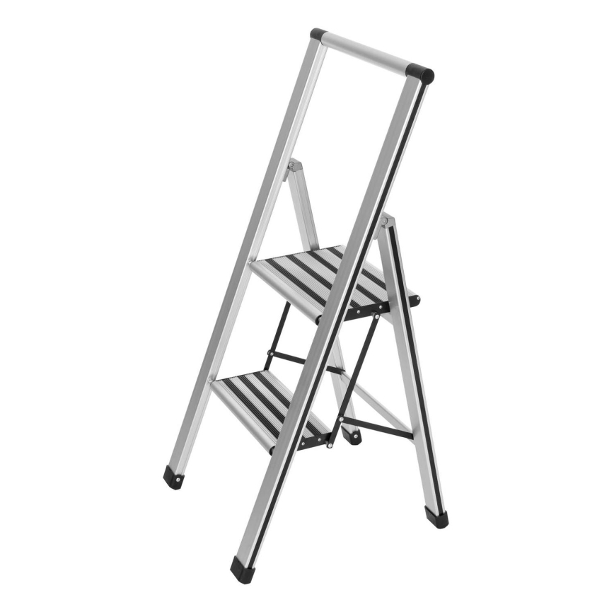 WENKO 601011100 - ALU-DESIGN opstapje 44x101 cm zilver/zwart