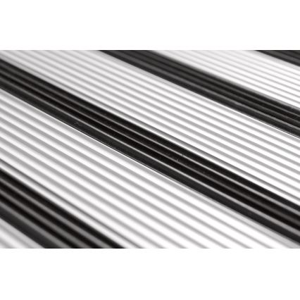 WENKO 601011100 - ALU-DESIGN opstapje 44x101 cm zilver/zwart