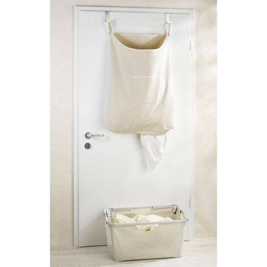 WENKO 62107100 - Wasmand CANGURO 52x81 cm beige/zilver