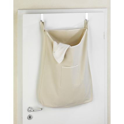 WENKO 62107100 - Wasmand CANGURO 52x81 cm beige/zilver