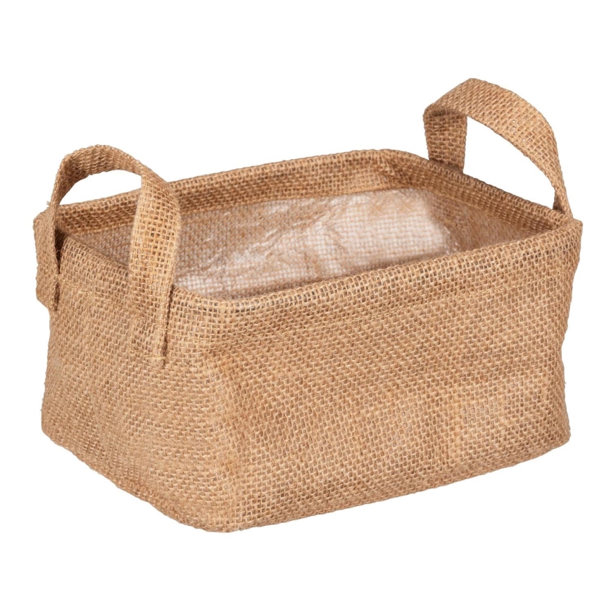WENKO 64470100 - Mand JUNA 20x15 cm bruin