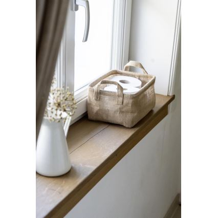 WENKO 64470100 - Mand JUNA 20x15 cm bruin