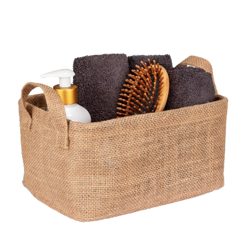 WENKO 64471100 - Opbergmand JUNA 24x17 cm bruin