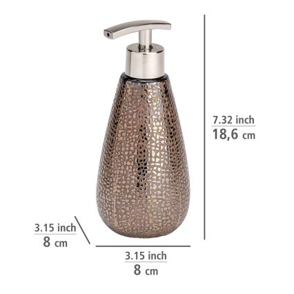 WENKO 69109800 - Badkamerset MARRAKESH 12,5x41 cm bruin