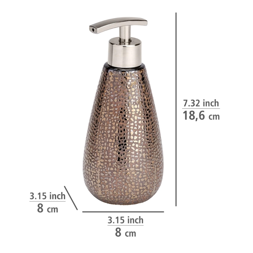 WENKO 69109800 - Badkamerset MARRAKESH 12,5x41 cm bruin