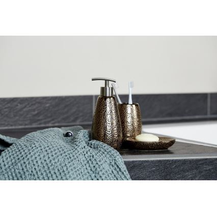 WENKO 69109800 - Badkamerset MARRAKESH 12,5x41 cm bruin
