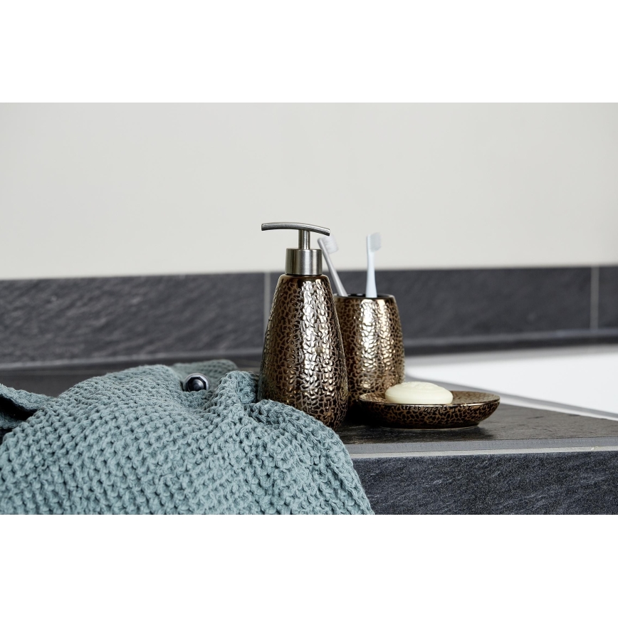 WENKO 69109800 - Badkamerset MARRAKESH 12,5x41 cm bruin