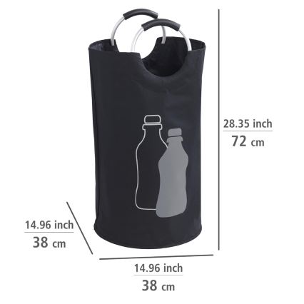 WENKO 69767800 - Tas JUMBO 38x72 cm zwart
