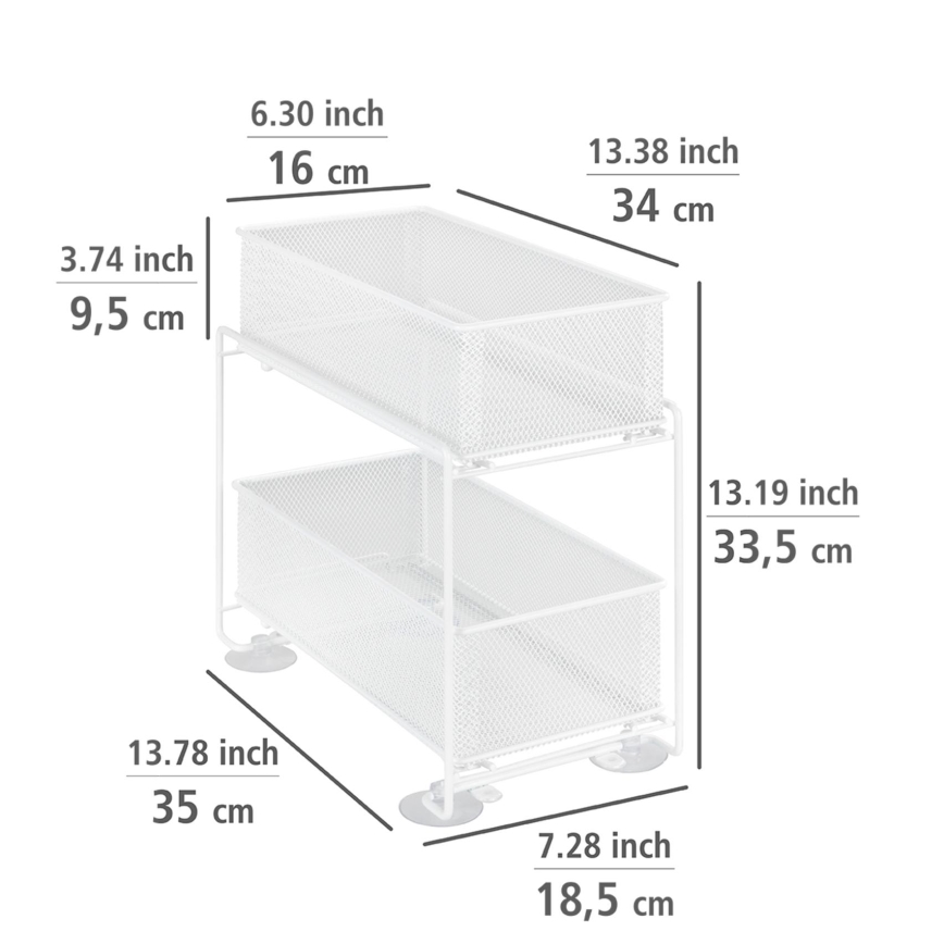 WENKO 69769800 - GIOMA houder 35 x 33,5 cm, wit