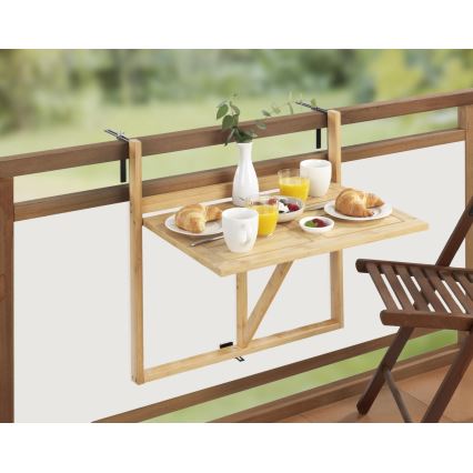 WENKO 69806800 - Tafel WAIKIKI 64x65 cm wit/bruin