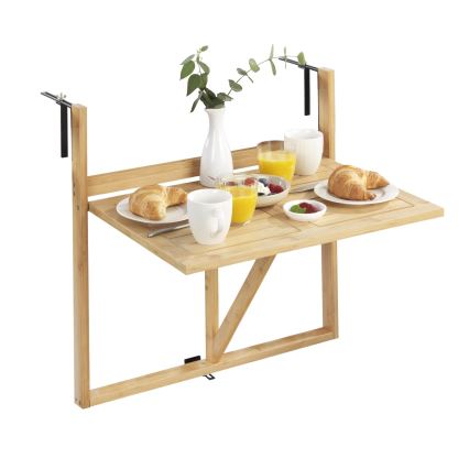WENKO 69806800 - Tafel WAIKIKI 64x65 cm wit/bruin