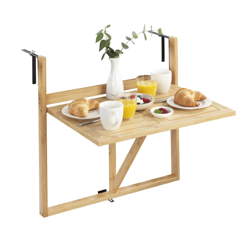 WENKO 69806800 - Tafel WAIKIKI 64x65 cm wit/bruin