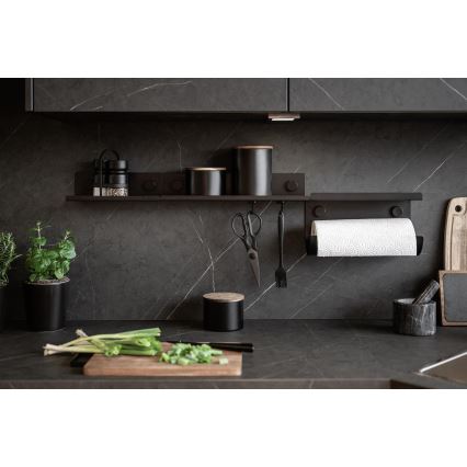 WENKO 71144800 - JET rolhouder 30x15 cm, zwart