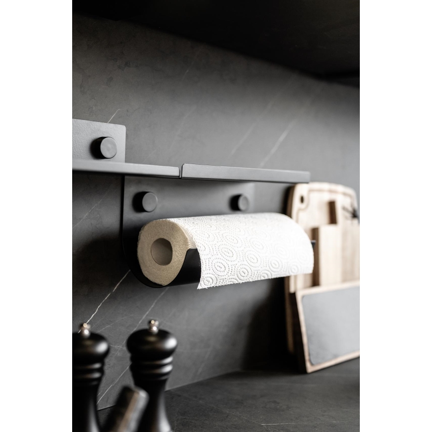 WENKO 71144800 - Rolhouder JET 30 x 15 cm zwart