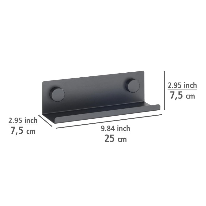 WENKO 71145800 - Houder JET 25x7,5 cm zwart