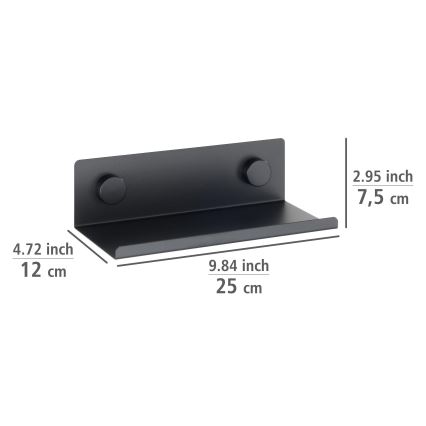 WENKO 71147800 - Plank JET 25x7,5 cm zwart
