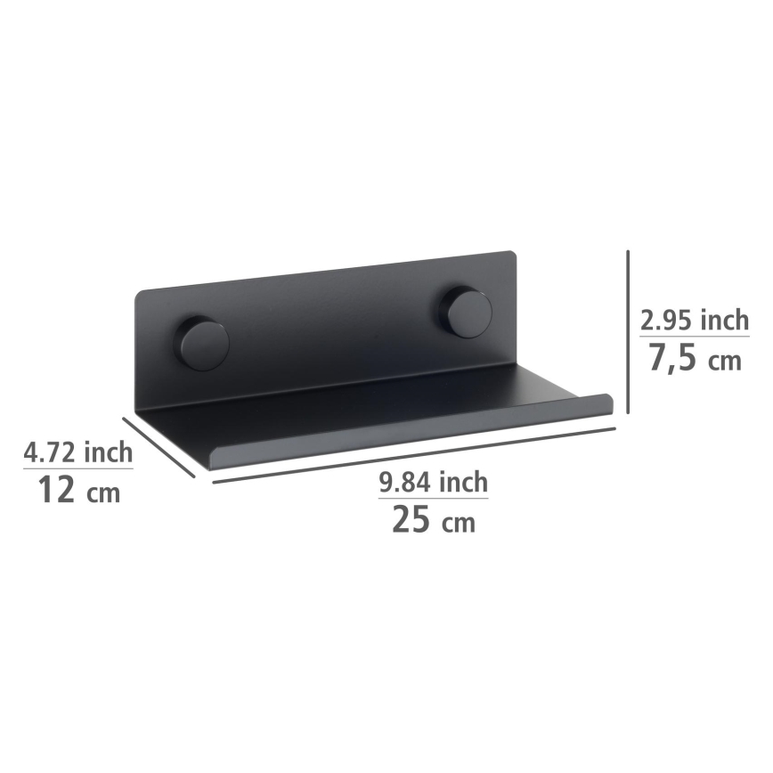 WENKO 71147800 - Plank JET 25x7,5 cm zwart