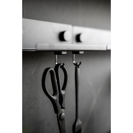 WENKO 71149800 - Haakjes JET 2,2x3,9 cm zwart/zilver