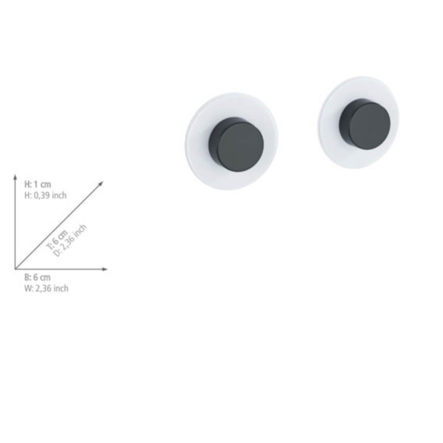 WENKO 71150800 – Adapter JET 6x1,5 cm zwart/transparant