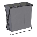 WENKO 71297800 - Wasmand TRIO 69 x 76 cm grijs/zwart