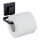 WENKO 71447800 - Toiletrolhouder VACUUM-LOC QUADRO ED 14x11 cm zwart