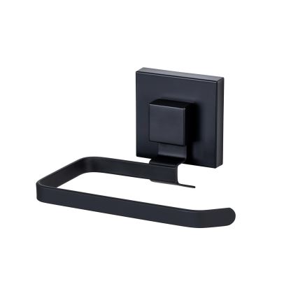 WENKO 71447800 - Toiletrolhouder VACUUM-LOC QUADRO ED 14x11 cm zwart