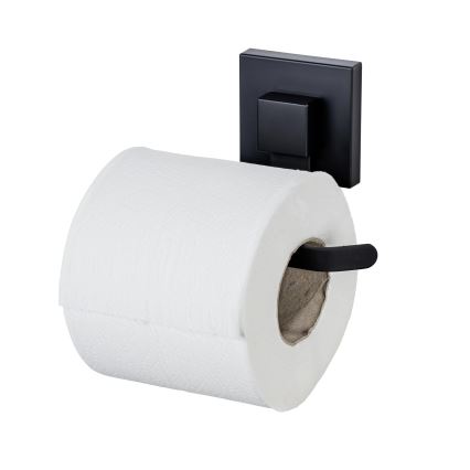 WENKO 71447800 - Toiletrolhouder VACUUM-LOC QUADRO ED 14x11 cm zwart