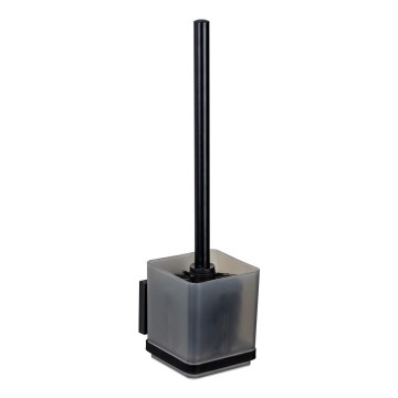 WENKO 71450800 - WC-set VACUUM-LOC QUADRO ED 9,5x37 cm zwart