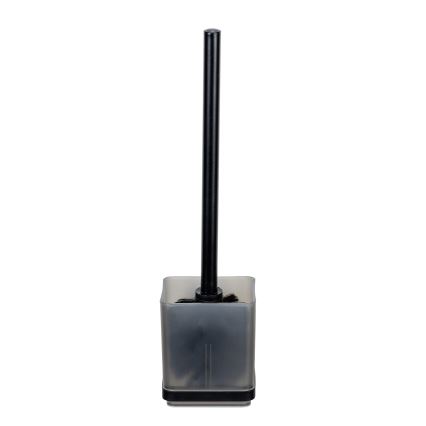 WENKO 71450800 - WC-set VACUUM-LOC QUADRO ED 9,5x37 cm zwart