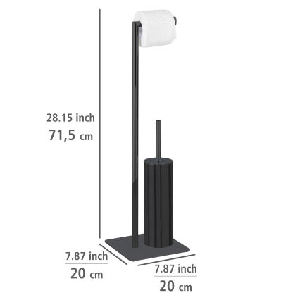 WENKO 71556800 - WC set RECCO 20x71,5 cm zwart