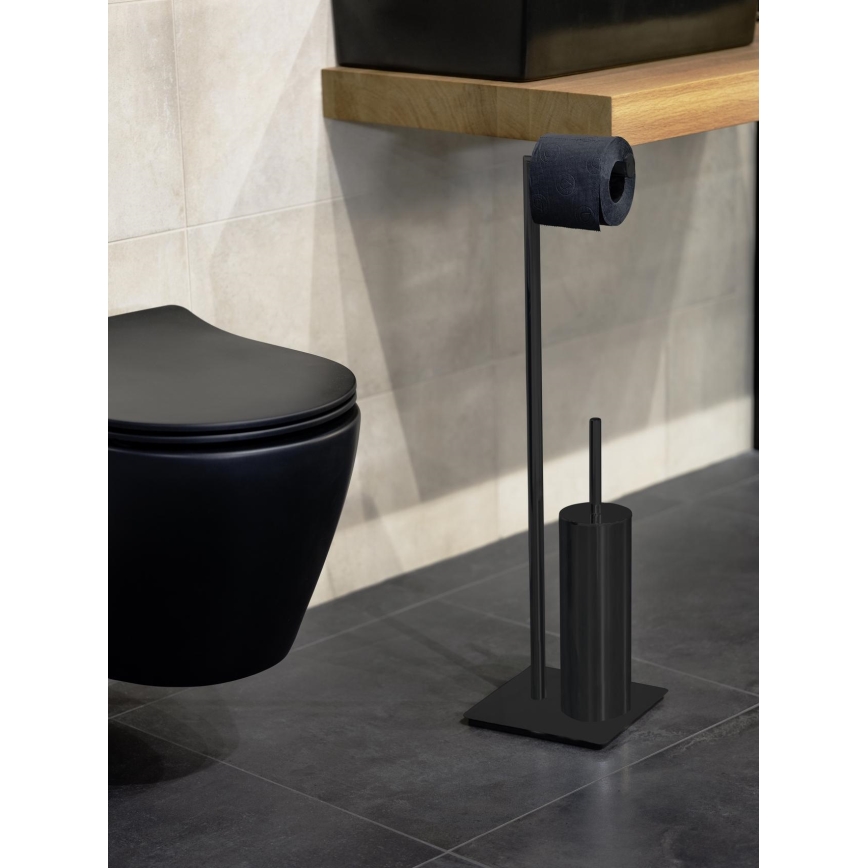 WENKO 71556800 - WC set RECCO 20x71,5 cm zwart