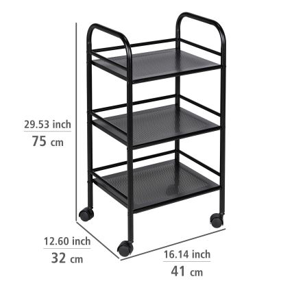 WENKO 71560800 - Transportkar 41x75 cm zwart