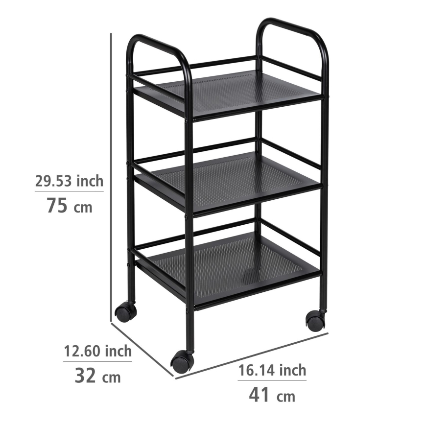 WENKO 71560800 - Transportkar 41x75 cm zwart