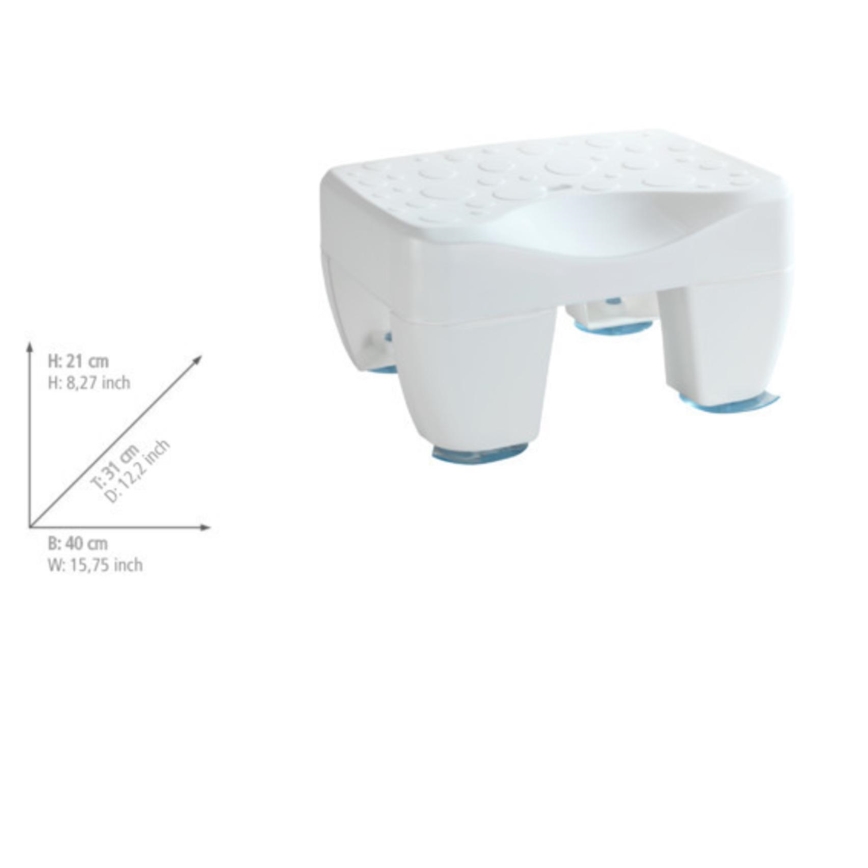 WENKO 73361100-Badkruk voor in bad SECURA 40x31 cm wit/transparant