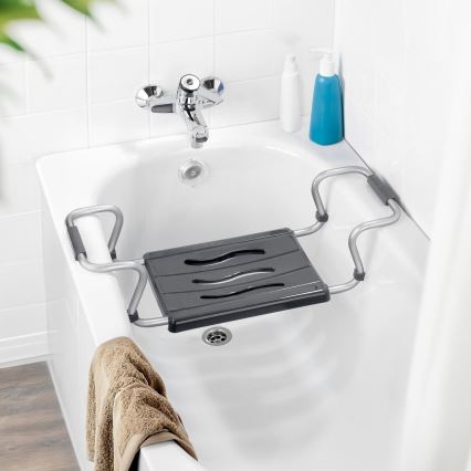 WENKO 73392500-Zitje VEILIGHEID IN DE BADKAMER 26x18 cm zilver/antraciet