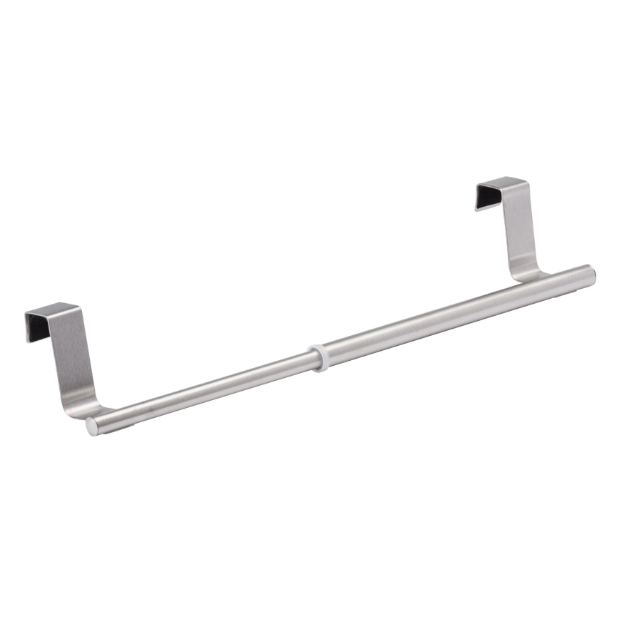 WENKO 79173100 - Handdoekhouder TELESCOPE 7x6 cm RVS/zilver/zwart