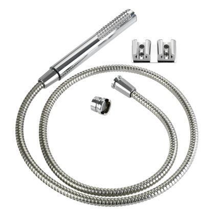 WENKO 81340100 - Douche DUO 170 x 2,7 cm glanzend chroom/zilver/grijs