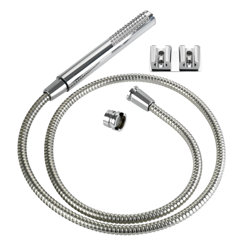 WENKO 81340100 - Douche DUO 170 x 2,7 cm glanzend chroom/zilver/grijs