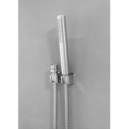 WENKO 81340100 - Douche DUO 170 x 2,7 cm glanzend chroom/zilver/grijs