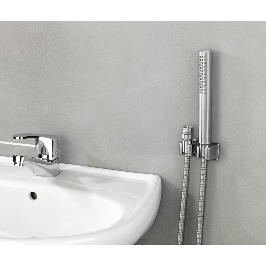 WENKO 81340100 - Douche DUO 170 x 2,7 cm glanzend chroom/zilver/grijs