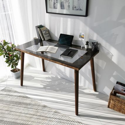 werk tafel COZY 73x110 cm grenen/zwart