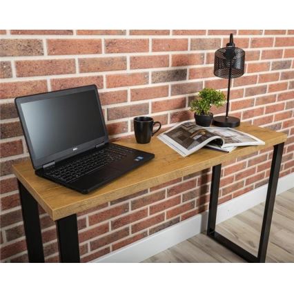 Werktafel BLAT 120x40 cm zwart/bruin
