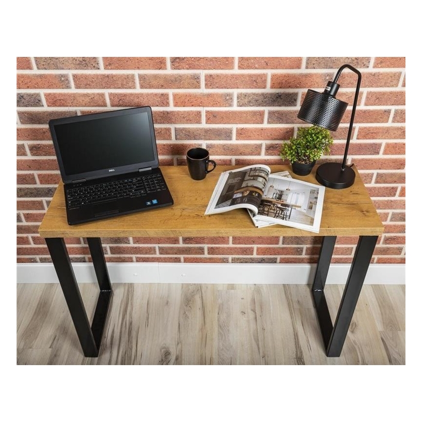 Werktafel BLAT 120x40 cm zwart/bruin