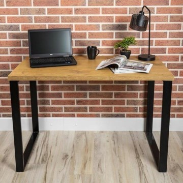 Werktafel BLAT 140x60 cm zwart/bruin