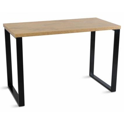 Werktafel BLAT 140x60 cm zwart/bruin
