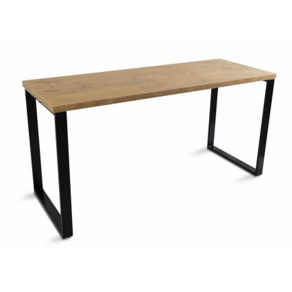 Werktafel BLAT 140x60 cm zwart/bruin