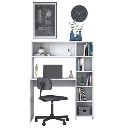 Bureau met plank RANI 113,2x141,8 cm wit