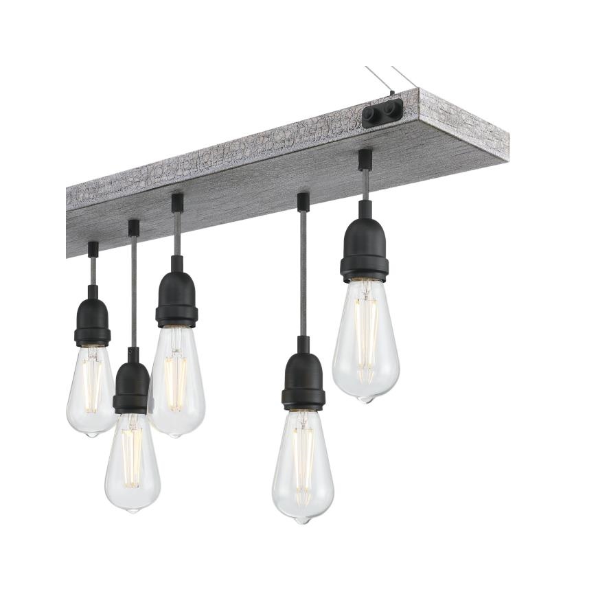 Westinghouse 6116440 - Kroonluchter met ketting ASHWOOD 7xE27/60W/230V