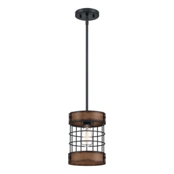 Westinghouse 61179 - Hanglamp aan een koord LANGSTON 1xE27/60W/230V barnwood